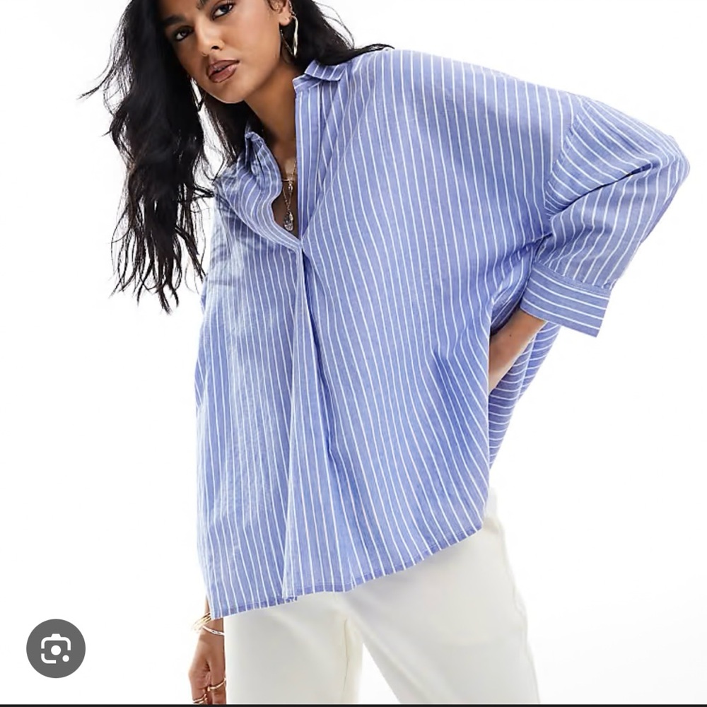 French Connection Rhodes Poplin Striped Shirt